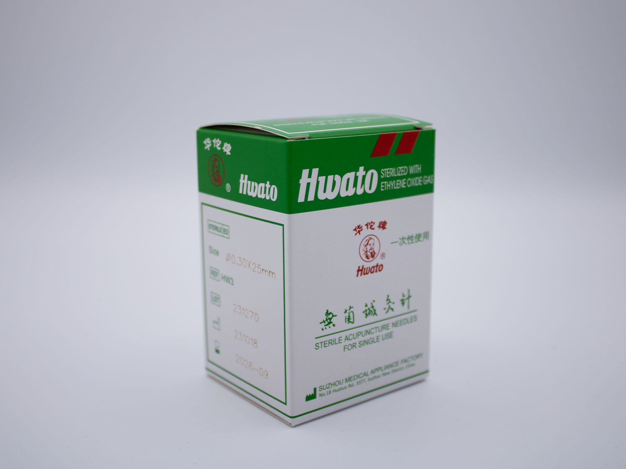 HWATO-Akupunkturnadel, 0,30 x 25 mm