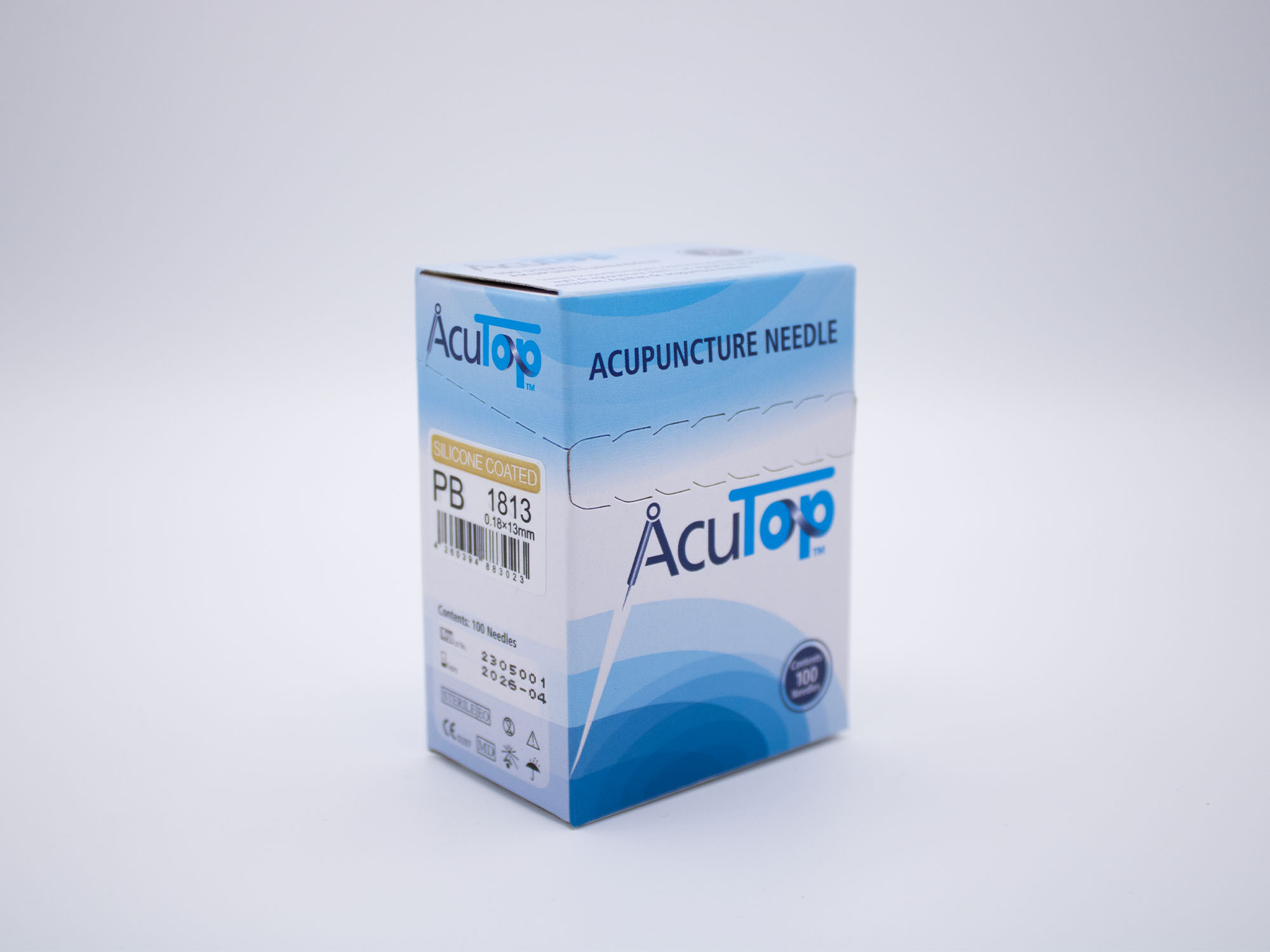 AcuTop PB Akupunkturnadel, 0,18x13 mm,100 Stck.