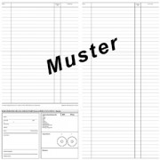 Patienten-Karteikarten f. Heilpraktiker, 100 Stück weiß