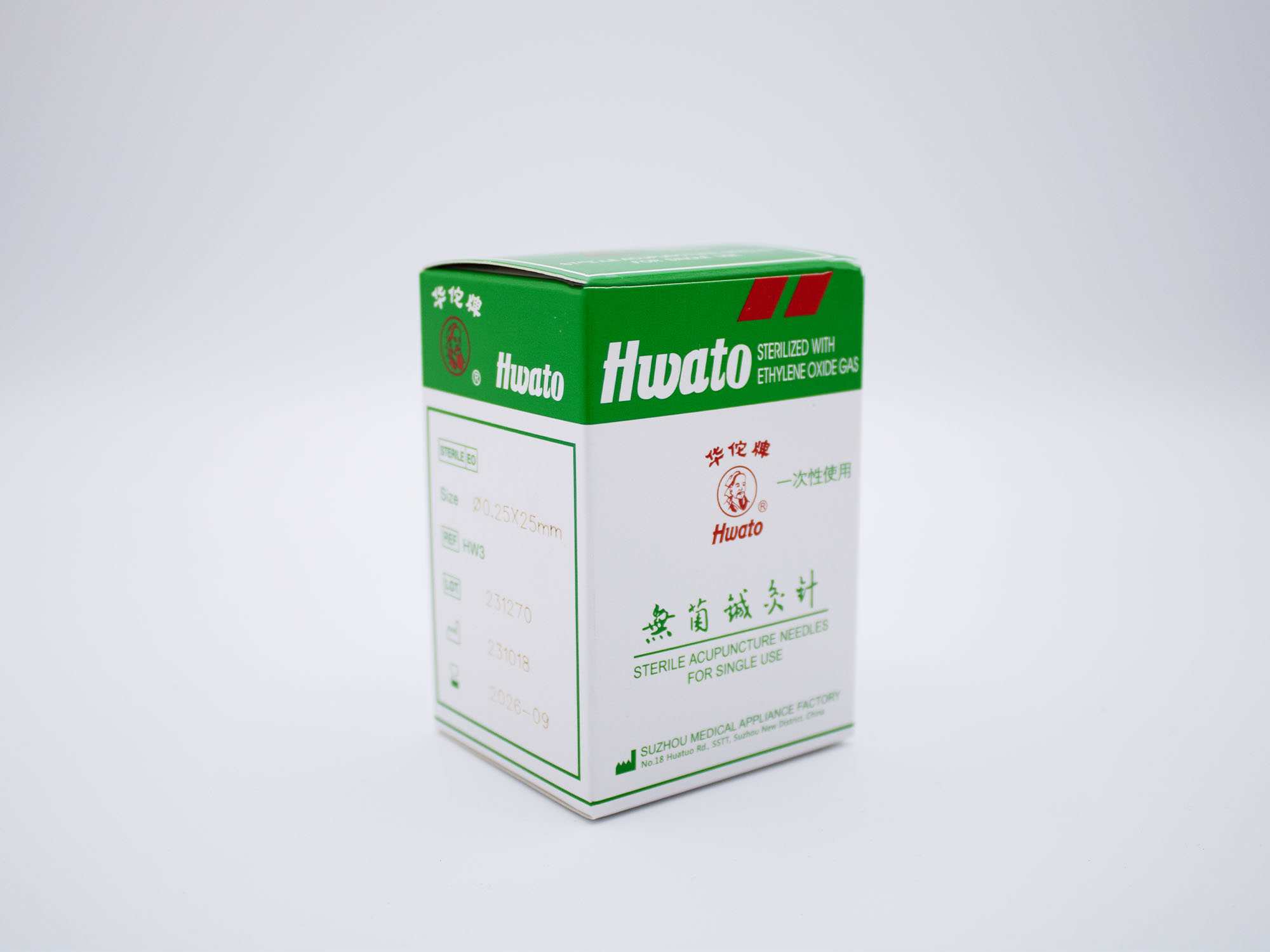 HWATO-Akupunkturnadel, 0,25 x 25 mm