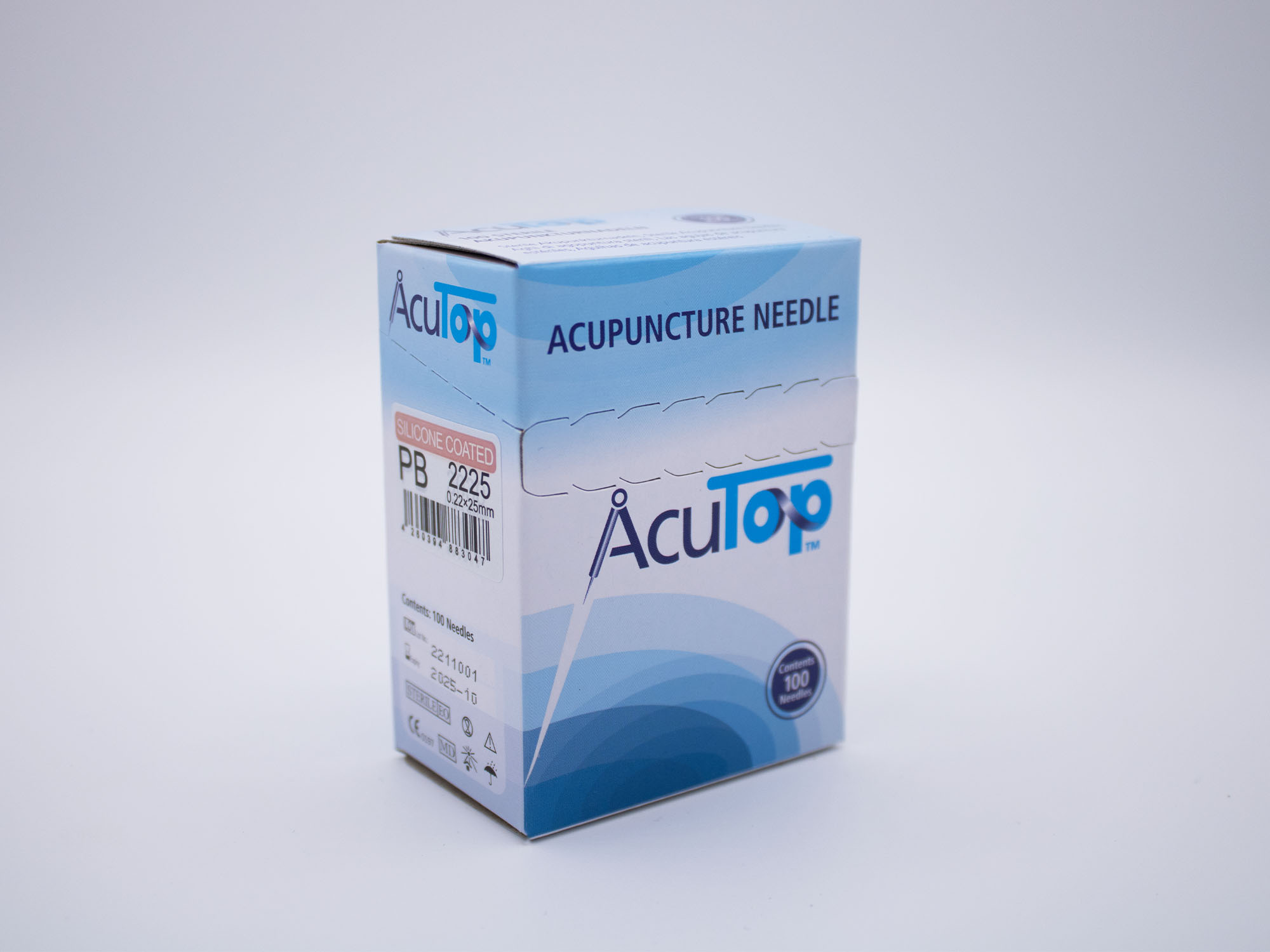 AcuTop PB Akupunkturnadel, 0,22x25 mm,100 Stck.