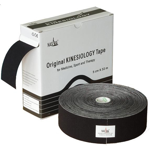 Kinesiologisches XXL Tape, 5 cm x 32 m,schwarz