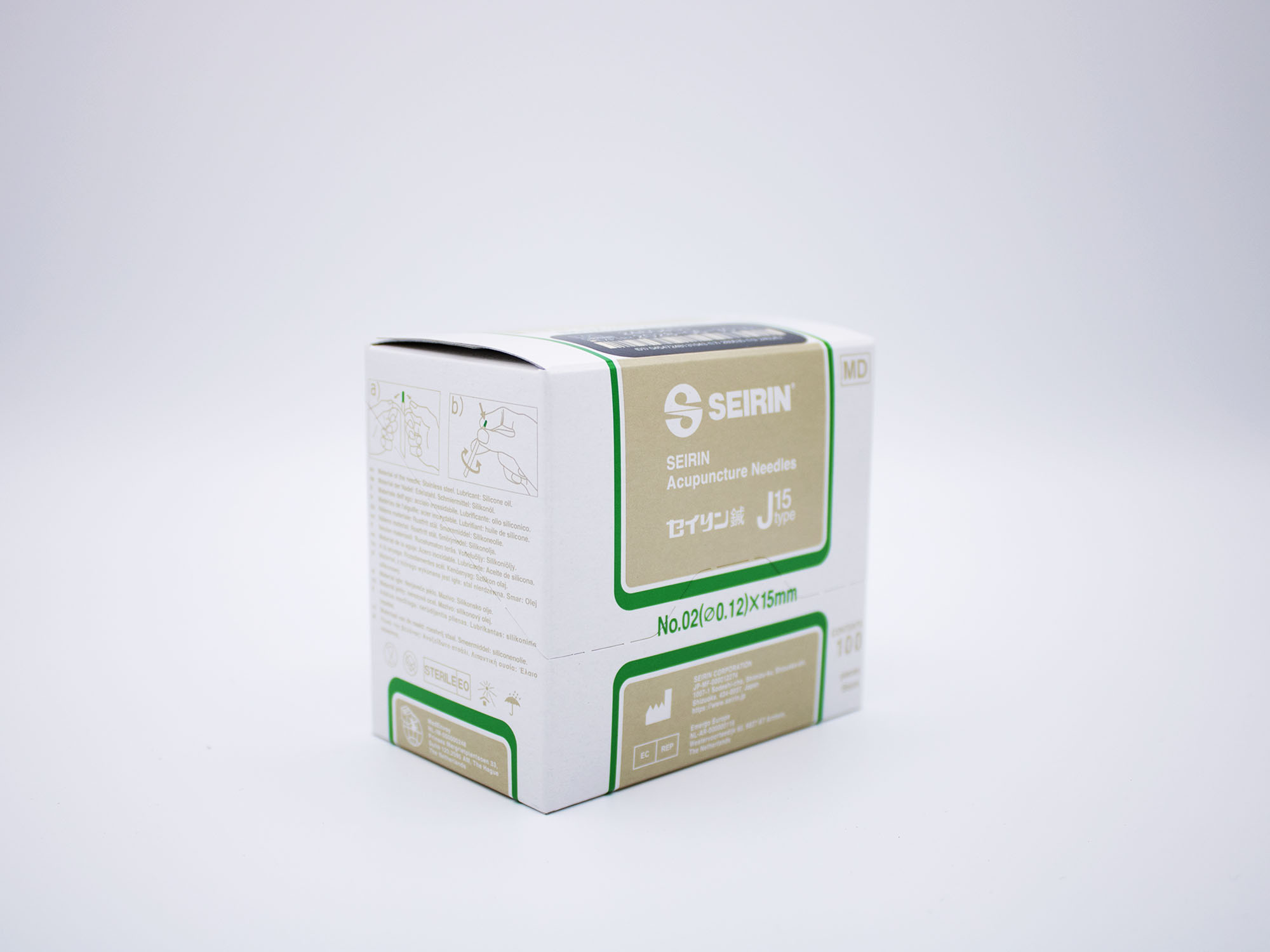 Seirin-Nadel J-Typ, 0,12x15 mm