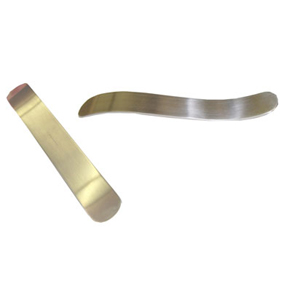 Plessimeter aus Metall, 21 cm langS-Form