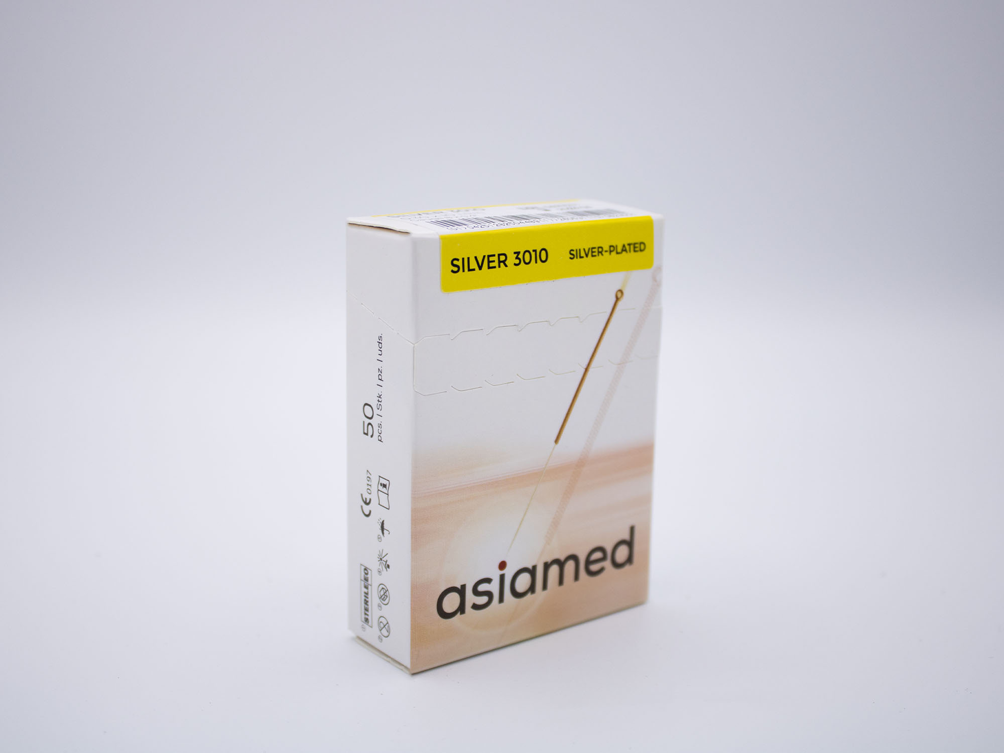 Asia-med SILBER 0,30x10 mm,50 Stück (grün) No.031