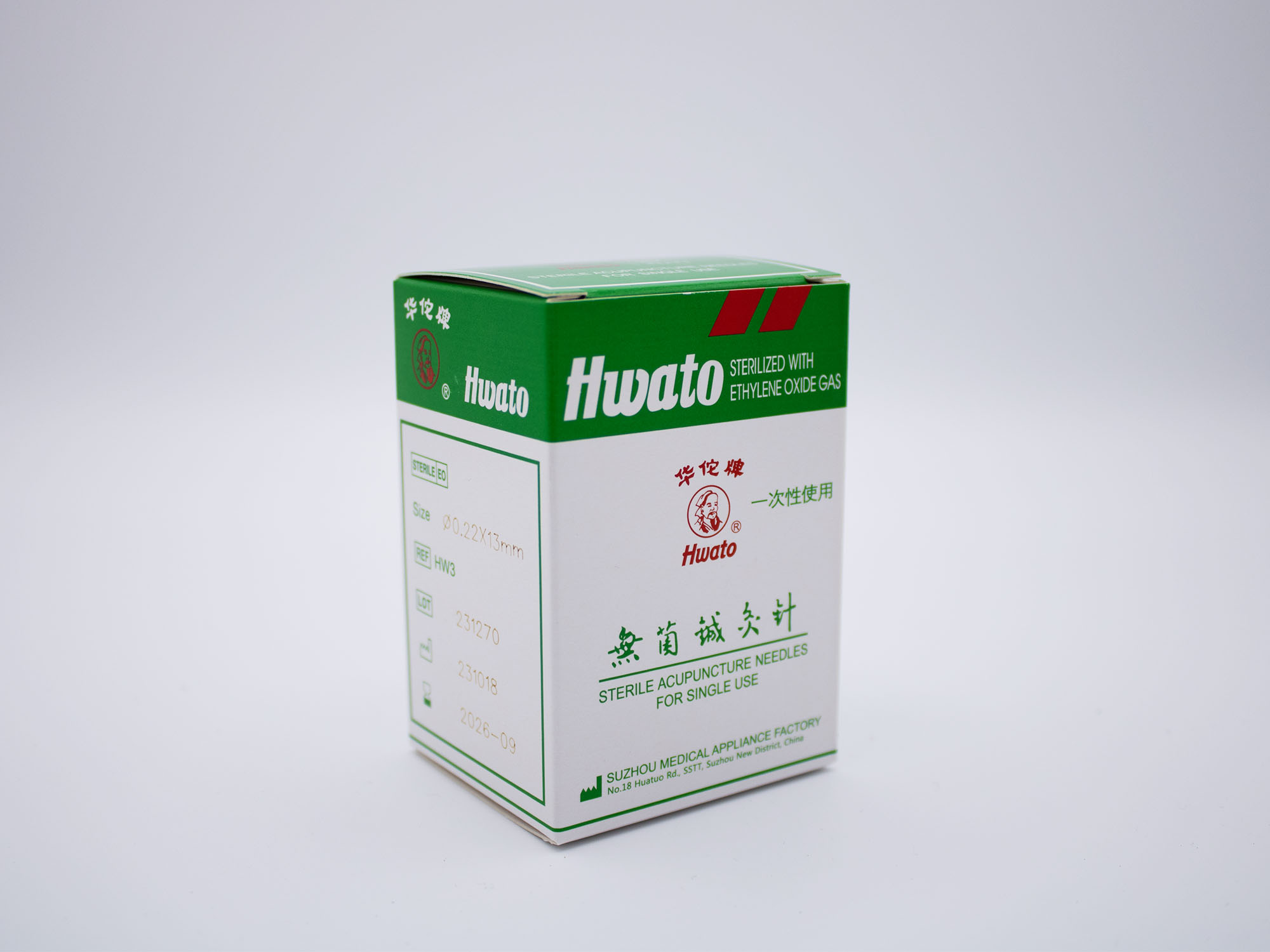 HWATO-Akupunkturnadel, 0,22 x 13 mm