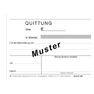 Quittungen für Heilpraktiker, DIN A6