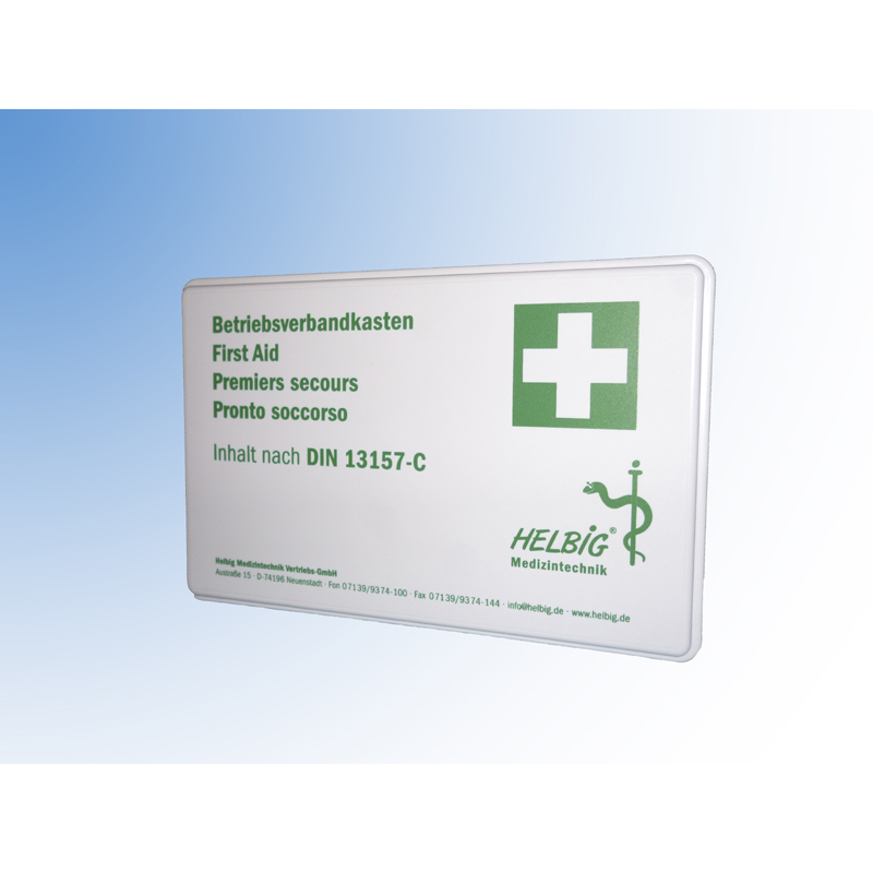 Erste-Hilfe-Kasten, weiss, nach DIN13157,  255x166x80mm