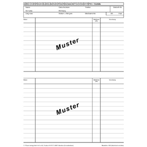 Ergänzungsblätter für Karteikarten,100 Stück weiss