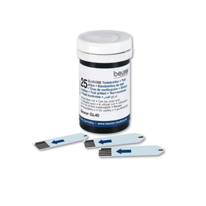 Blutzuckerteststreifen Beurer GL 40, 50 St.,  Messber.Mg/dl(2 Dosen je 25 St.)