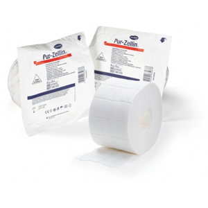 Pur-Zellin Zellstofftupfer, 4x5 cm, 500 Stck. steril