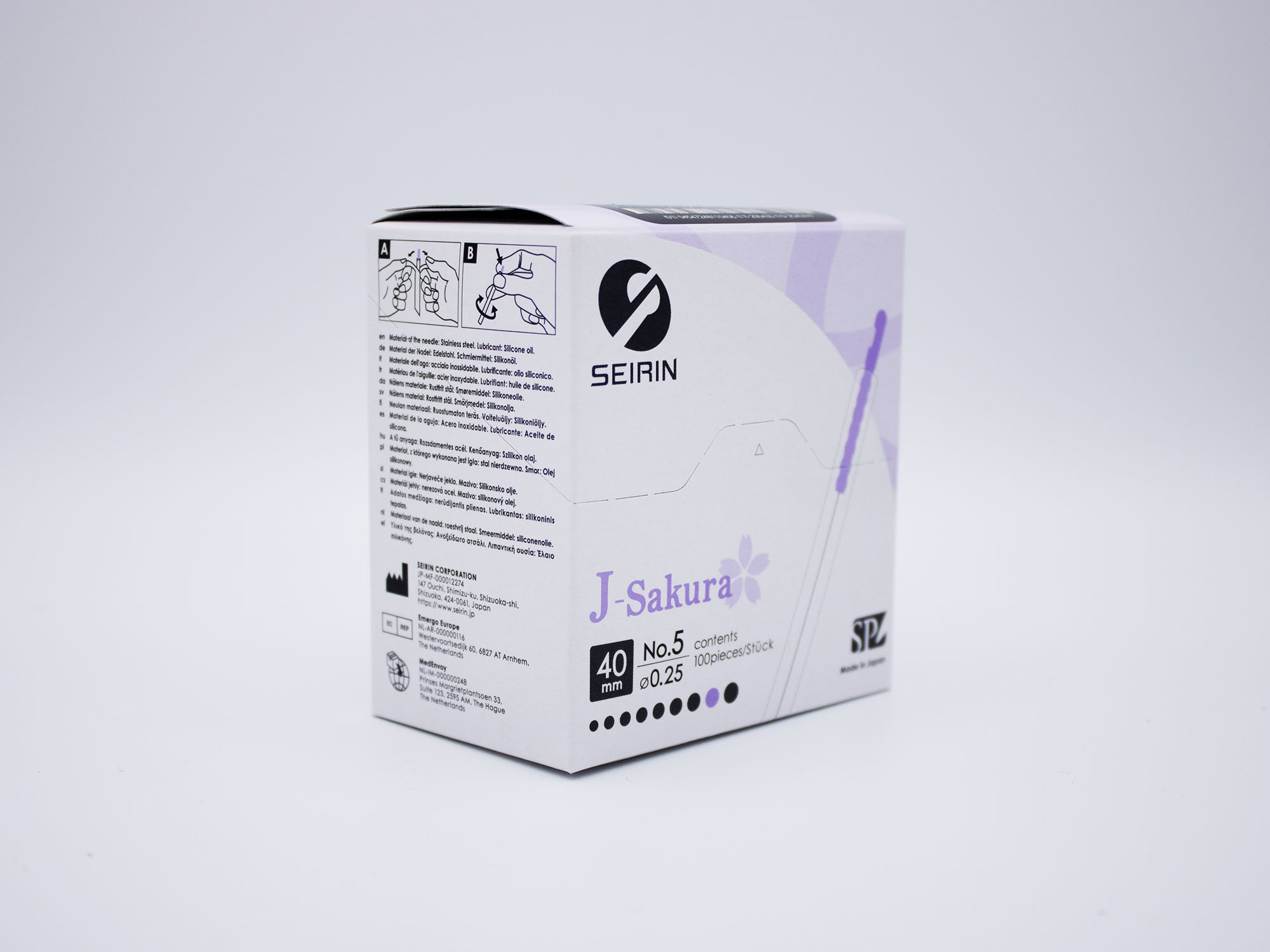 Seirin-Nadel J-Typ, 0,16x30 mm