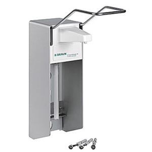 Wandspender TLS, Metall, eloxiert,  für Spenderflasche 1000 ml